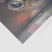 Victoriaans onderscheiden alligator decoupage tissuepapier (Detail)