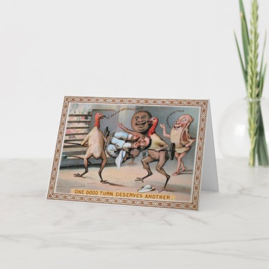  Victoriaans oneven voedsel Feestdagen Kaart (Voorkant)