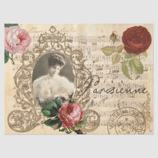 Victoriaans ontkoppeling tissuepapier (Voorkant)