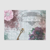 Victoriaans ontkoppeling van Floral Ephemera Tissuepapier (Voorkant)