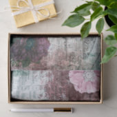 Victoriaans ontkoppeling van Floral Ephemera Tissuepapier (Geschenk)