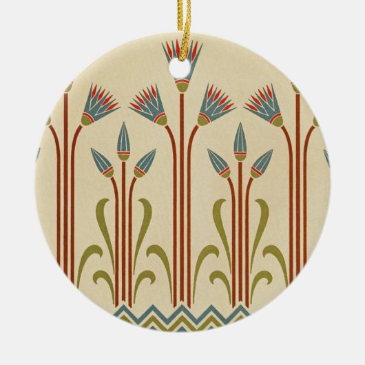 Victoriaans ontwerp #1 in VictoriaShaylee Keramisch Ornament (Voorkant)