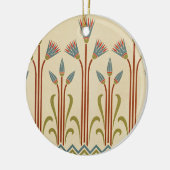 Victoriaans ontwerp #1 in VictoriaShaylee Keramisch Ornament (Links)