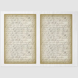 Victoriaans ontwerp voor grafische Shabby-reeks 12 Tissuepapier