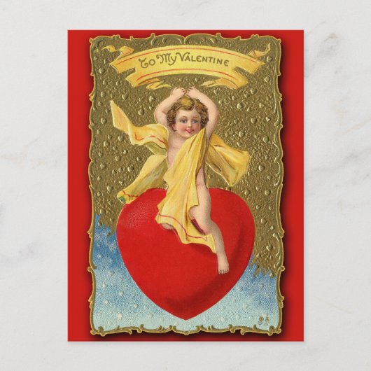 Victoriaans op mijn Valentijn kaart (Voorkant)