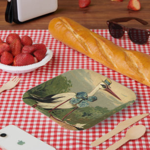  Victoriaans opslagplaats en Baby Papieren Bordje