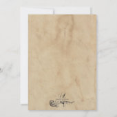 Victoriaans oude papierhalloween-partij kaart (Achterkant)