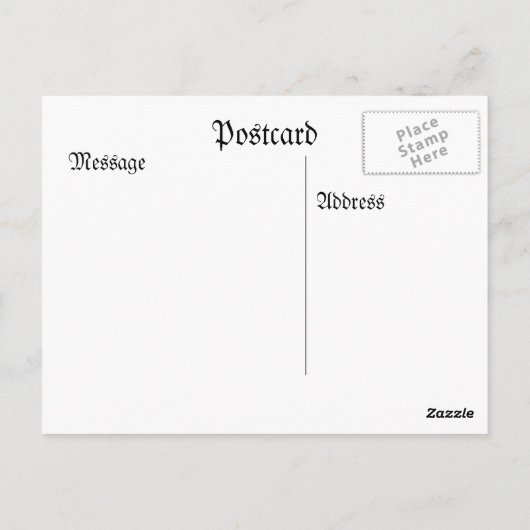 Victoriaans paar schaatsen briefkaart (Achterkant)