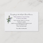 Victoriaans paars visitekaartje (Achterkant)