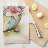 Victoriaans  paasbunny theedoek (Quarter Fold)