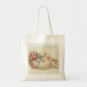 Victoriaans paaschic en eicel tote bag