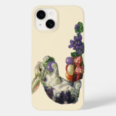 Victoriaans paashaas, bloemen en eitjes Case-Mate iPhone Case (Achterkant)