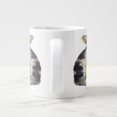  Victoriaans paashaas, bloemen en eitjes Jumbo Mok (Achterkant)