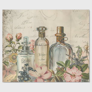 Victoriaans parfum decoupage tissue papier