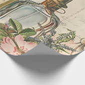 Victoriaans parfum decoupage tissue papier (Hoek)