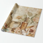  Victoriaans parfumontkoppeling Cadeaupapier (Uitgerold)