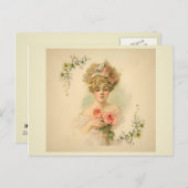 Victoriaans Parlor_Flora Briefkaart (Voorkant / Achterkant)