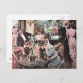 Victoriaans partij Halloween Briefkaart (Voorkant / Achterkant)