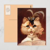 Victoriaans partorkat in het joodse Briefkaart (Voorkant / Achterkant)