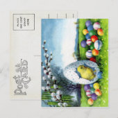 Victoriaans Pasen Feestdagenkaart (Voorkant / Achterkant)