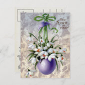 Victoriaans Pasen Feestdagenkaart (Voorkant / Achterkant)