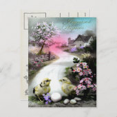 Victoriaans Pasen Feestdagenkaart (Voorkant / Achterkant)