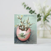 Victoriaans Pasen Feestdagenkaart (Staand voorkant)