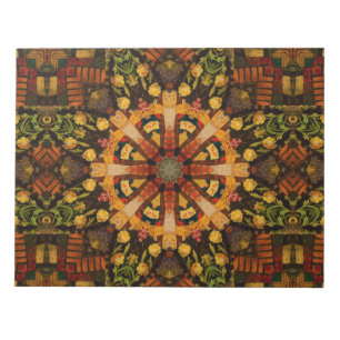Victoriaans Patchwork Kaleidoscoop Notitieblok