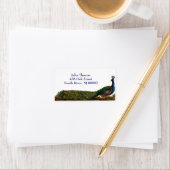 Victoriaans Peacock Adresetiketten Sjabloon Etiket (Insitu)