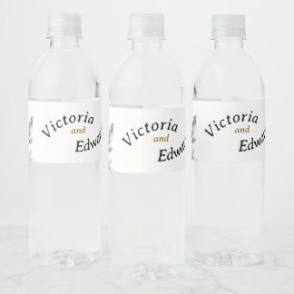 Victoriaans Peony Luxe Drinkwaterflesetiketten Waterfles Etiket