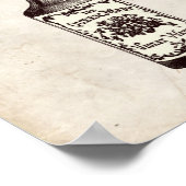 Victoriaans perfumeflesillustratie poster (Hoek)