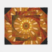 Victoriaans pioenroersel fleece deken (Voorkant (Horizontaal))