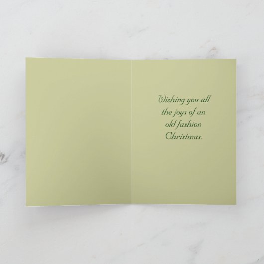 Victoriaans Pixie kerst Kaart (Binnen)