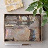 Victoriaans Postal Rabbit Steampunk Decoupage Tissuepapier (Geschenk)