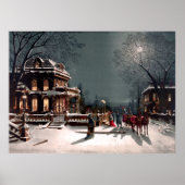 Victoriaans Poster kerstfeest (Voorkant)