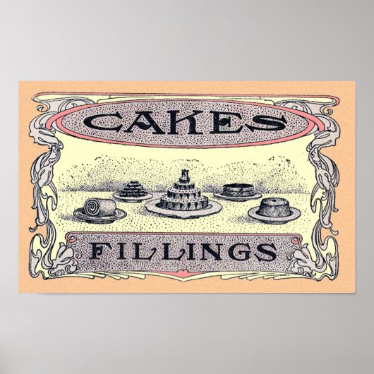 Victoriaans Poster voor reclame (Voorkant)