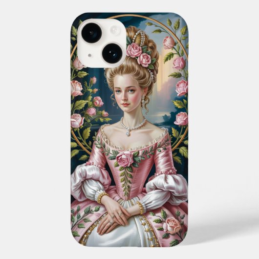 Victoriaans Princess Floral Mobile Hoesje (Achterkant)