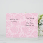 Victoriaans programma Damask Wedding (Staand voorkant)