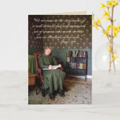 Victoriaans quote—Lady Writers Kaart (Gele Bloem)