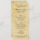 Victoriaans   Receptiemenu Menu (Voorkant / Achterkant)