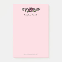 Victoriaans Red Rose Romantisch handgetekend