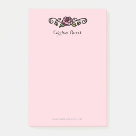 Victoriaans Red Rose  Romantisch handgetekend Post-it® Notes