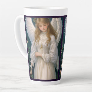 Victoriaans Retro Christmas Angel Latte Mok