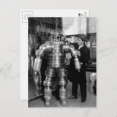 Victoriaans robot-duiksoep Briefkaart (Voorkant / Achterkant)