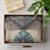 Victoriaans Rococo Key Decoupage Papier – Roze Roo (Geschenk)