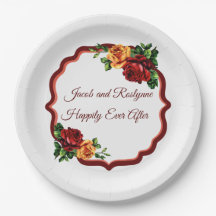 Victoriaans rode en gele rozen