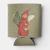 Victoriaans rode kerstmanenboom Blikjeskoeler (Voorkant)