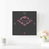 Victoriaans Romantic Steampunk Persoonlijk Vierkante Klok (Huis)