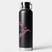 Victoriaans Romantic Steampunk Persoonlijk Waterfles (Achterkant)