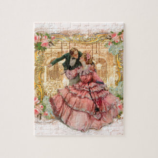 Victoriaans Romantisch koppel op een dans Legpuzzel